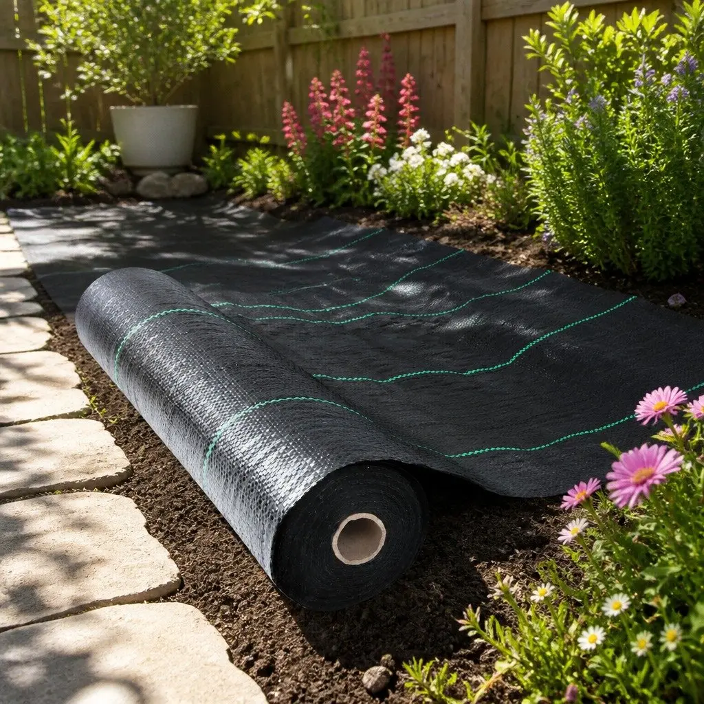Black Weed Control Mat 0.915m x 200m for Gardens