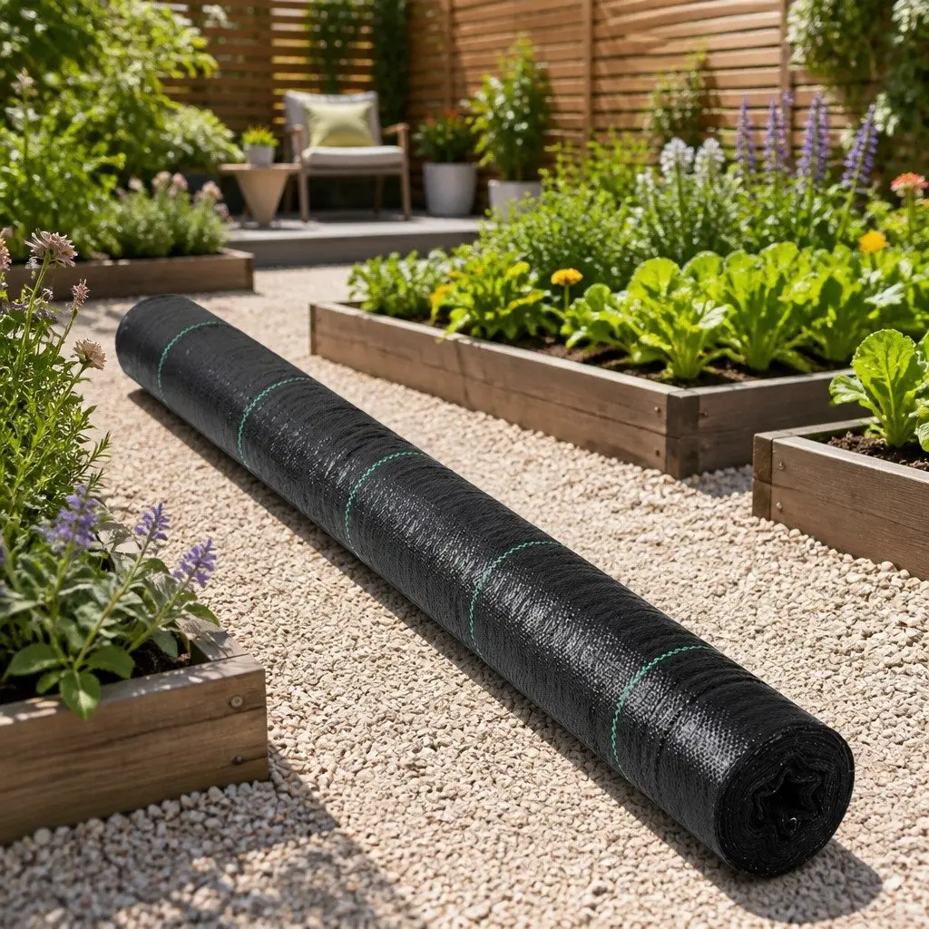 Weed Mat Woven Fabric 1.83m x 50m Black Garden Plant Control UV Resistant Porous