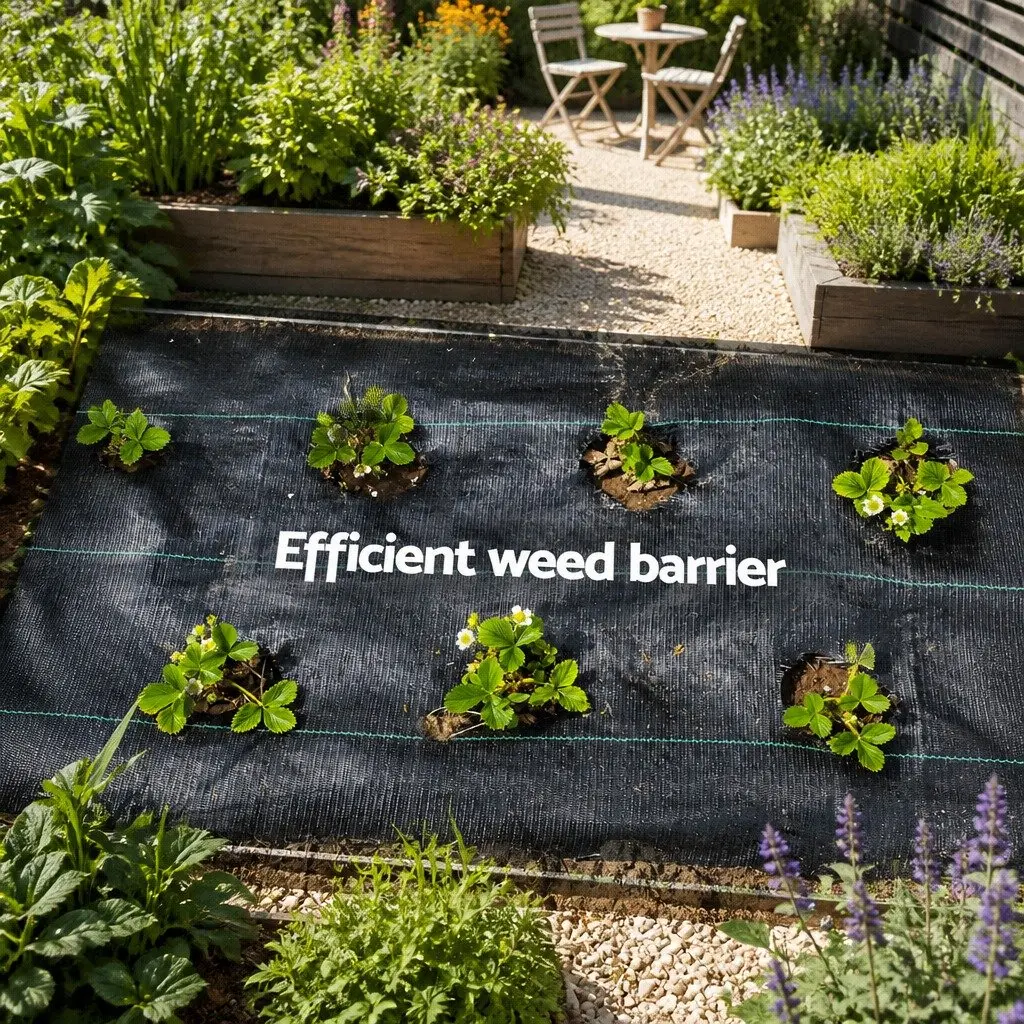 Weed Mat Woven Fabric 1.83m x 50m Black Garden Plant Control UV Resistant Porous