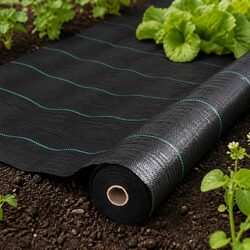 Weed Control Mat 2m x 50m 110GSM Heavy Duty Garden Weed Suppressant Black Roll