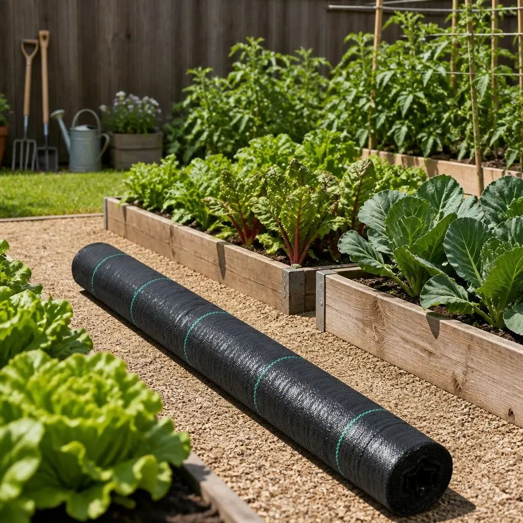 Weed Control Mat Heavy-Duty UV Resistant 3.66m x 50m Black Woven Fabric