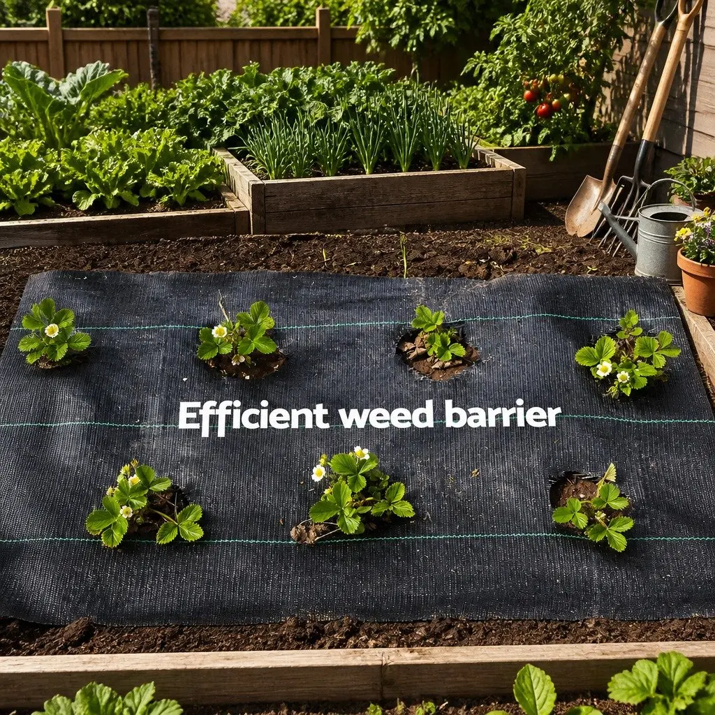 Weed Control Mat Heavy-Duty UV Resistant 3.66m x 50m Black Woven Fabric
