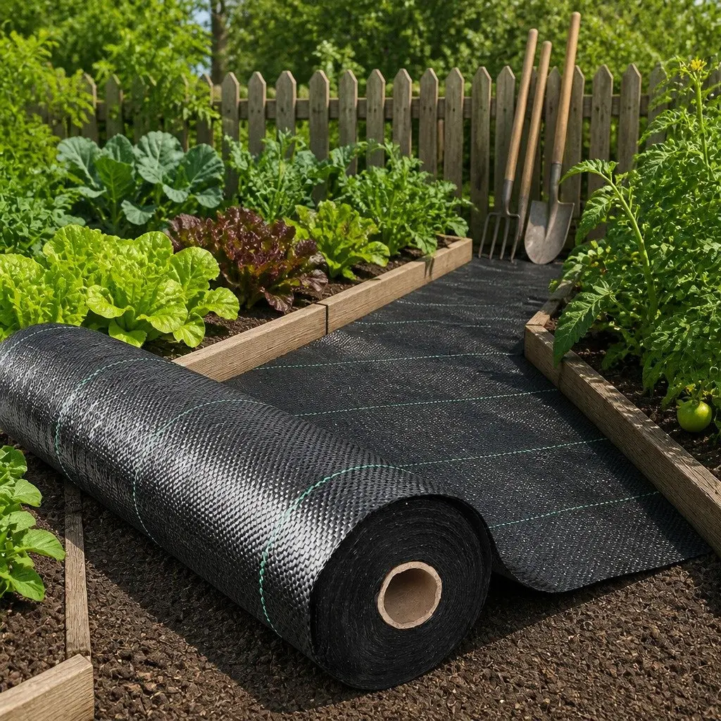 Weed Control Mat Heavy-Duty UV Resistant 3.66m x 50m Black Woven Fabric