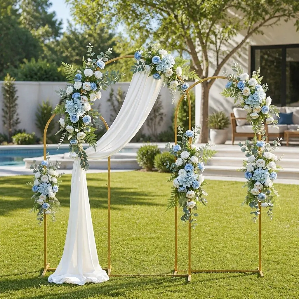 3-Piece Wedding Arch Backdrop Set