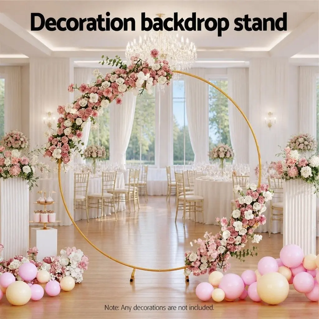 Backdrop Stand Metal Frame 2M for Wedding Party Flower Balloon Display