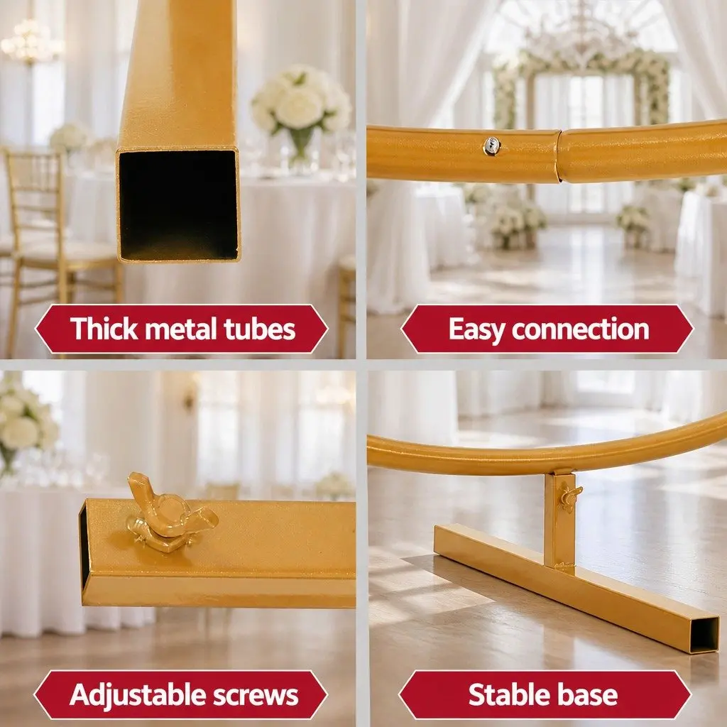 Backdrop Stand Metal Frame 2M for Wedding Party Flower Balloon Display