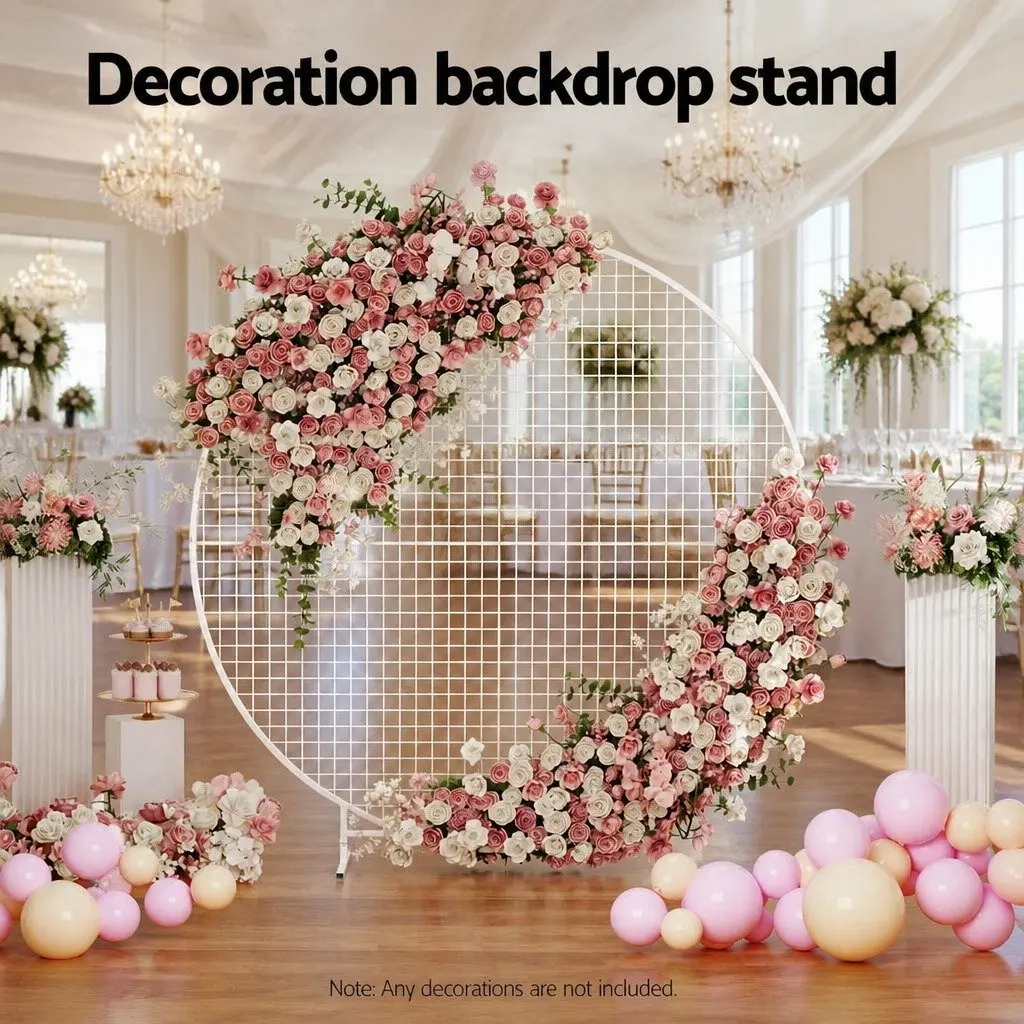 Backdrop Stand Metal Frame 2M Easy Assembly Wedding Party Decoration