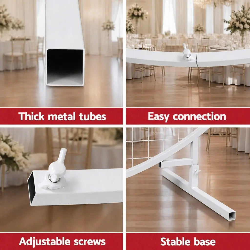 Backdrop Stand Metal Frame 2M Easy Assembly Wedding Party Decoration
