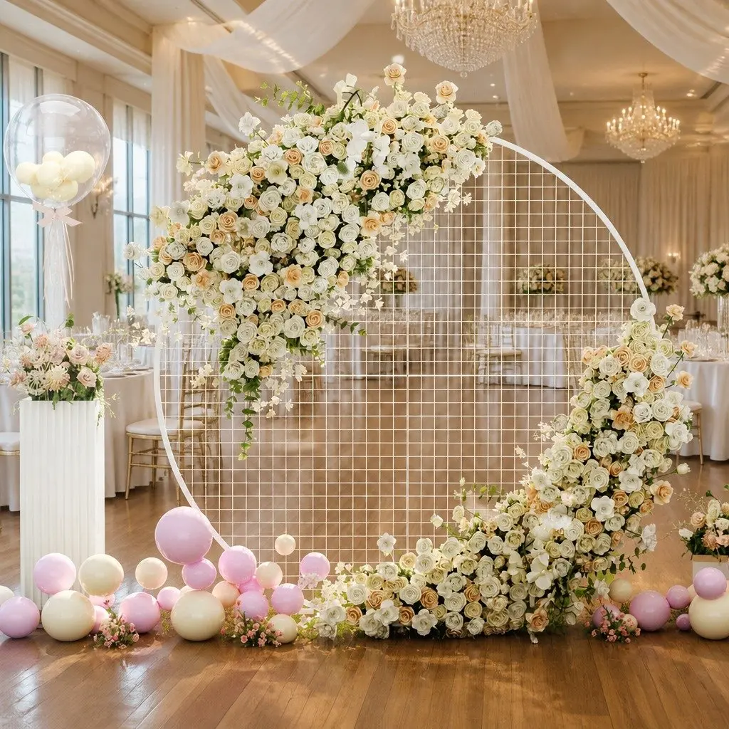 Backdrop Stand Metal Frame 2M Easy Assembly Wedding Party Decoration