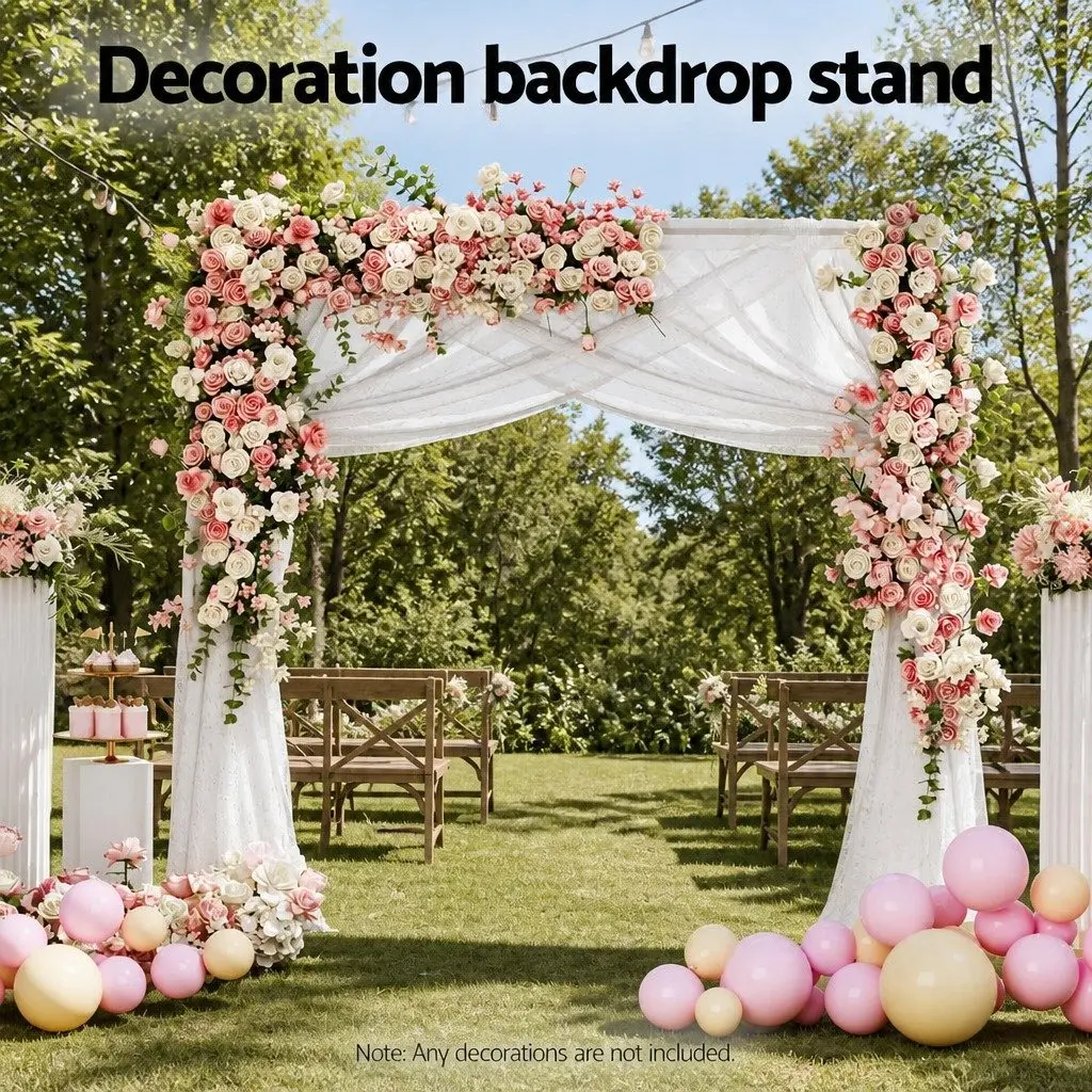 Backdrop Stand Metal Frame 2M Wedding Party Decoration Display