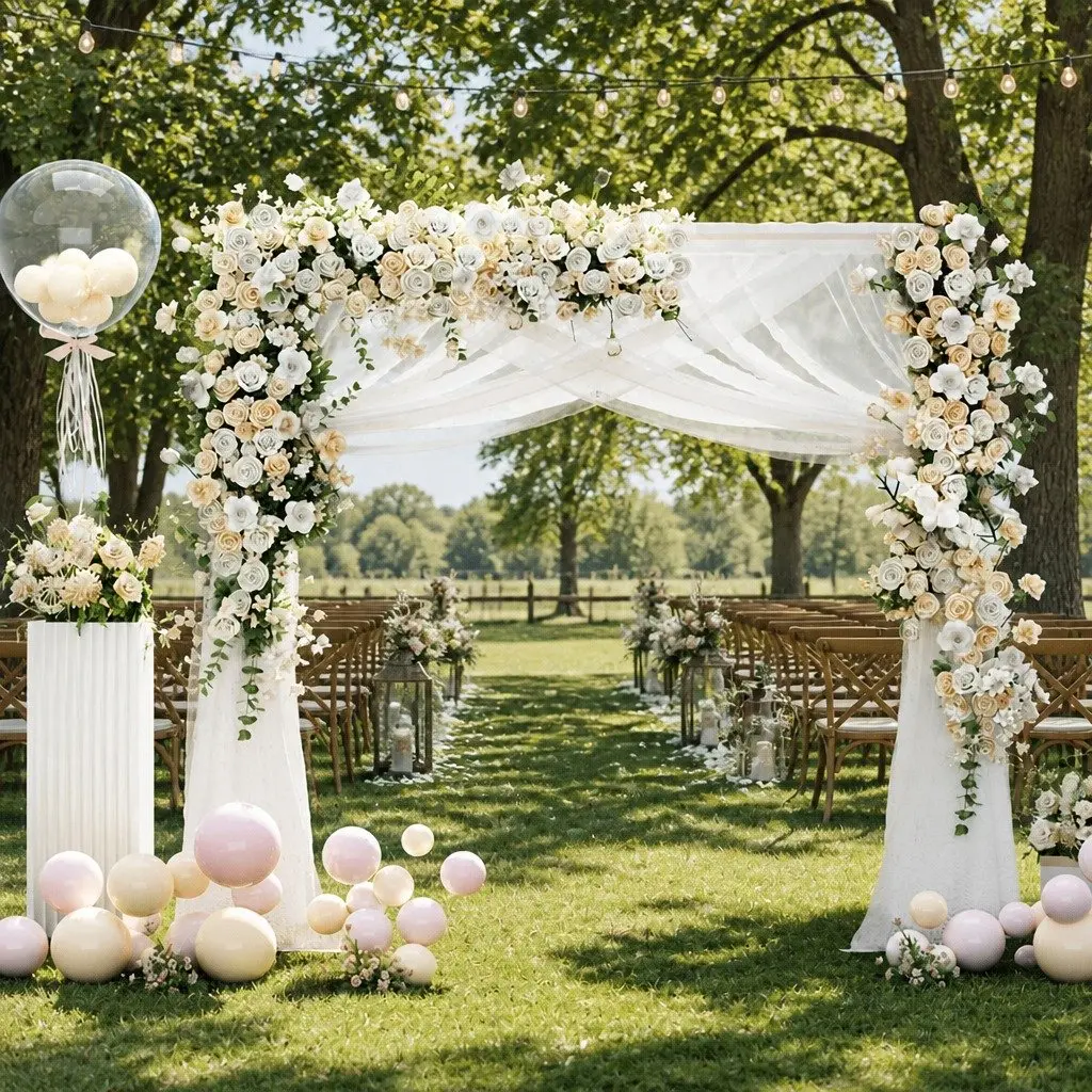 Backdrop Stand Metal Frame 2M Wedding Party Decoration Display