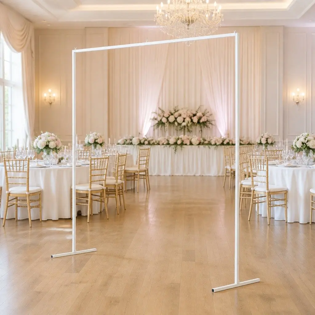 Backdrop Stand Stable Metal Frame 2M Height 2M Width for Wedding Party Decoration