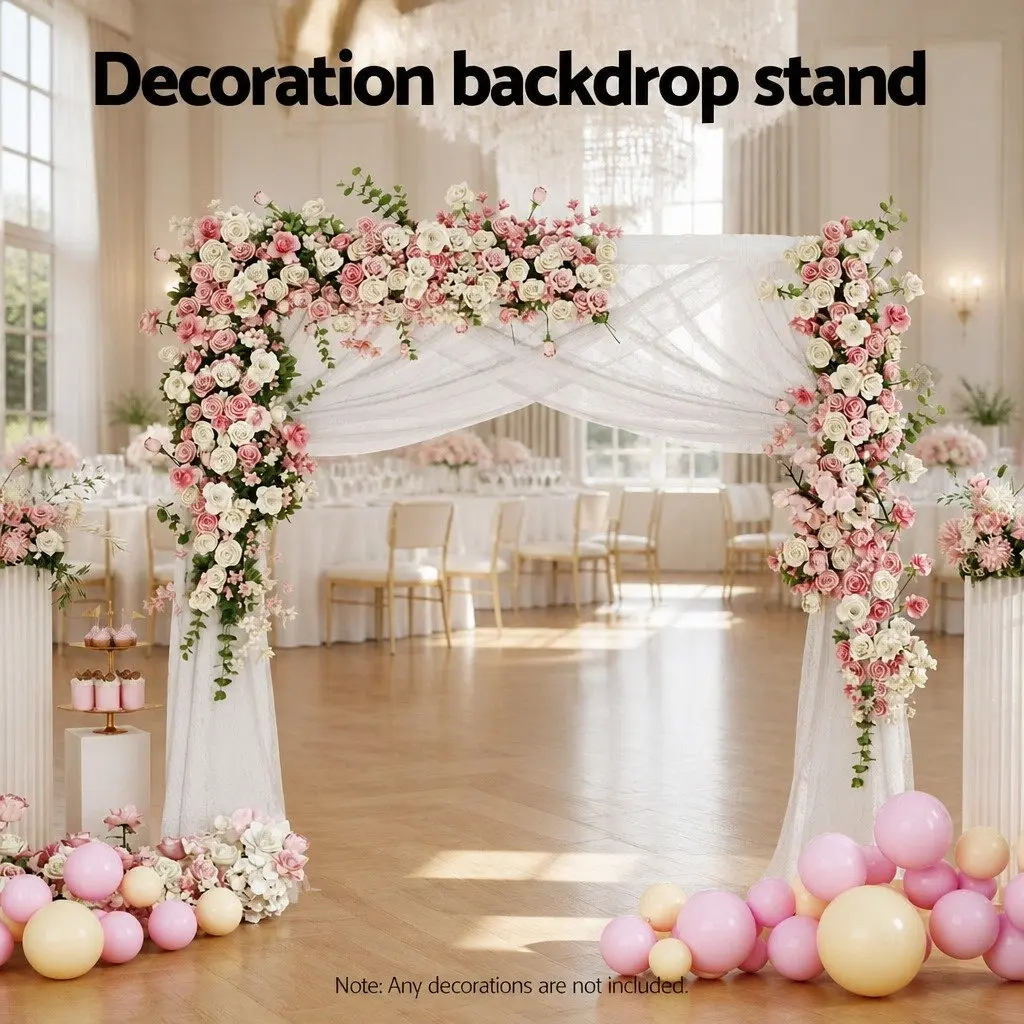 Backdrop Stand Stable Metal Frame 2M Height 2M Width for Wedding Party Decoration