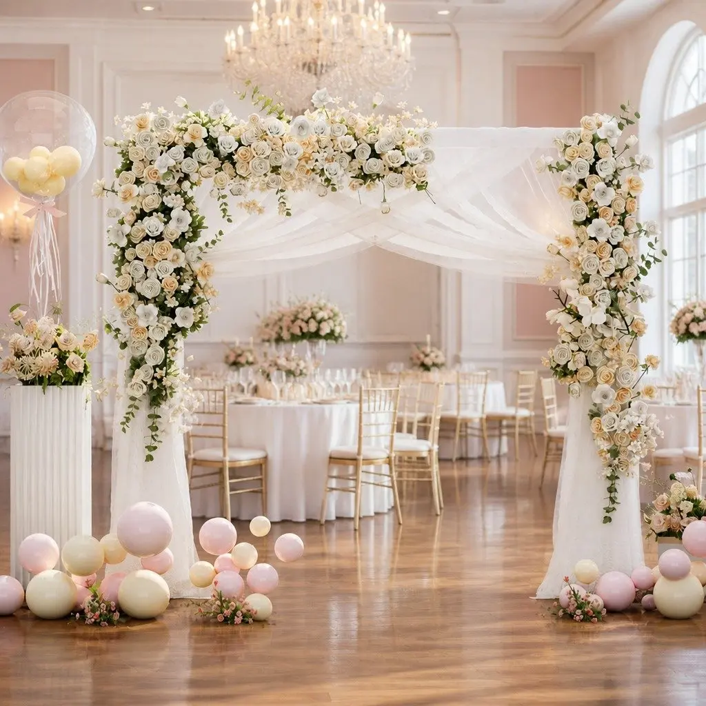 Backdrop Stand Stable Metal Frame 2M Height 2M Width for Wedding Party Decoration