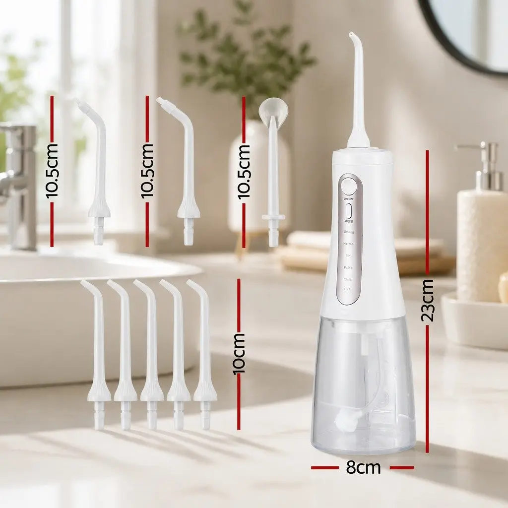 Cordless Water Flosser Rechargeable Oral Irrigator 350ml Tank