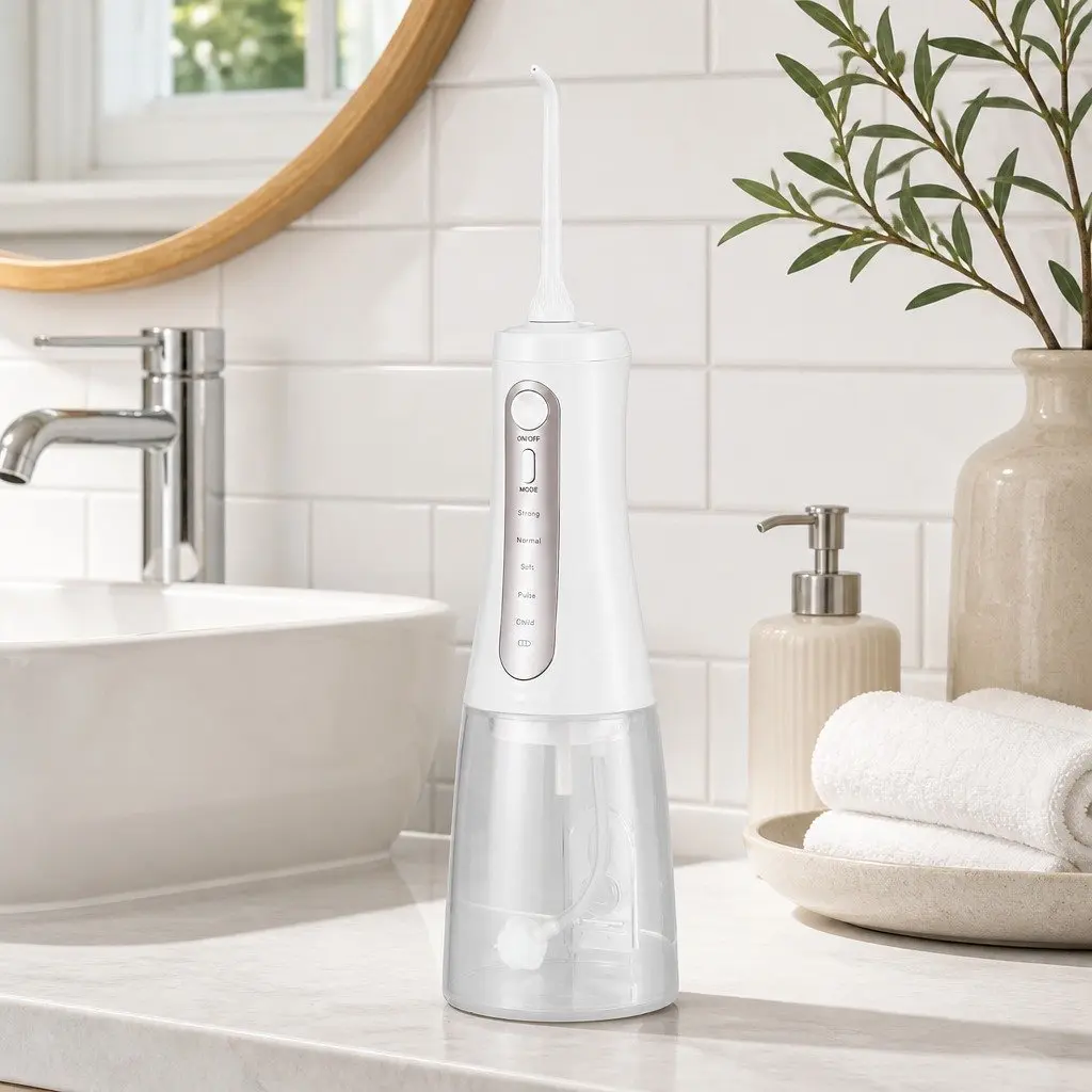 Cordless Water Flosser Rechargeable Oral Irrigator 350ml Tank