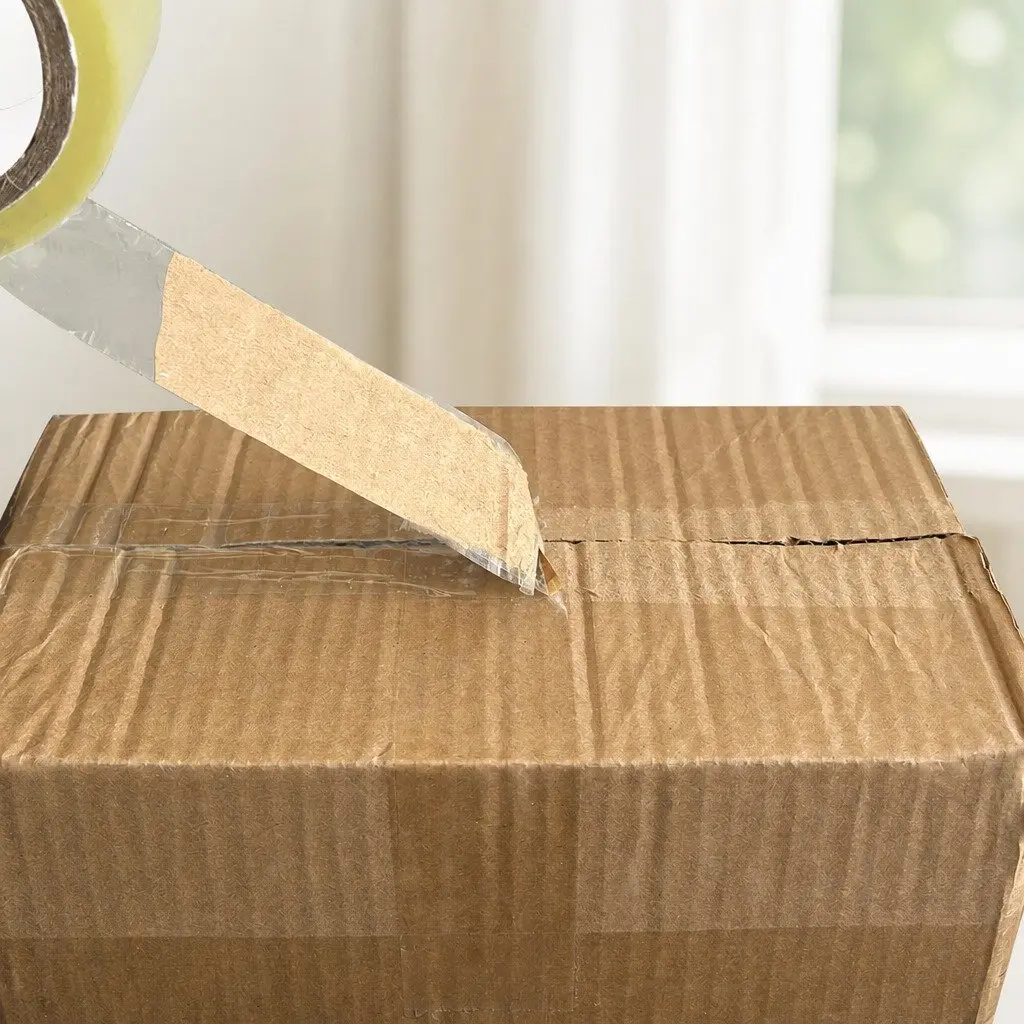 Packing Tape Heavy-Duty Clear Adhesive 45mm x 75m 6 Rolls