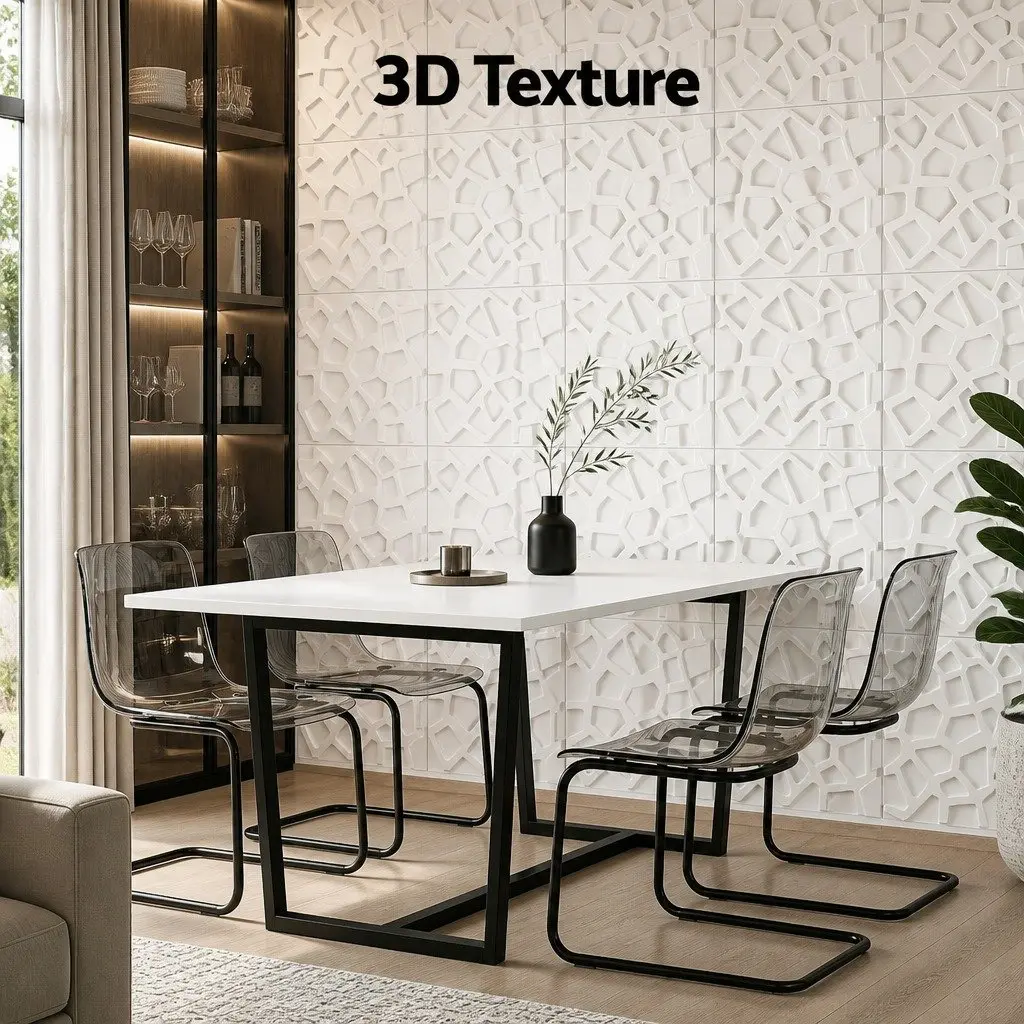 3D Wall Panels PVC Decorative Panels 50x50cm Set of 15 Feature Wall Home Decor
