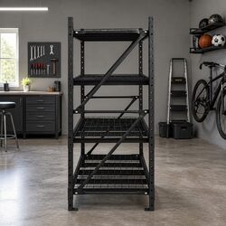 Garage Shelving Warehouse Rack Pallet Racking Storage Shelve 2M x 2M Black
