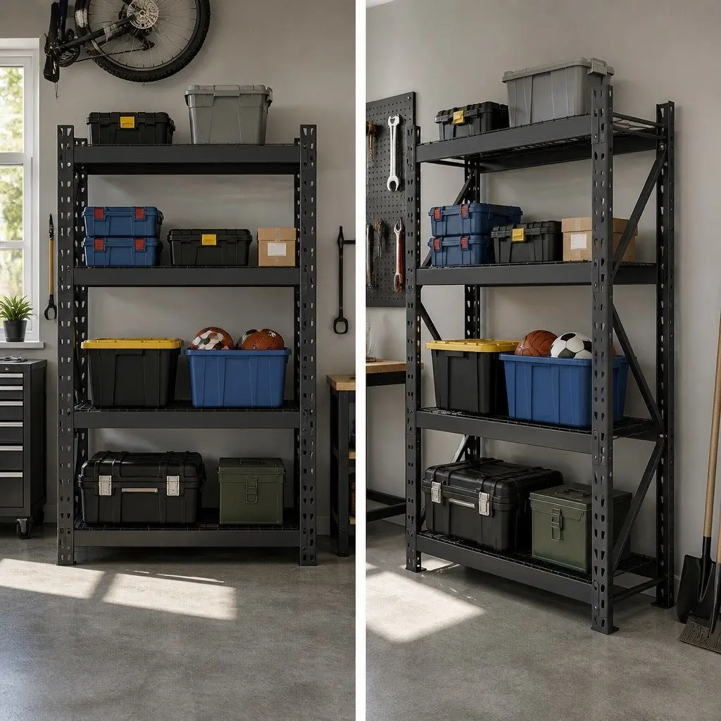 Black Garage Shelf Rack 2M x 2M