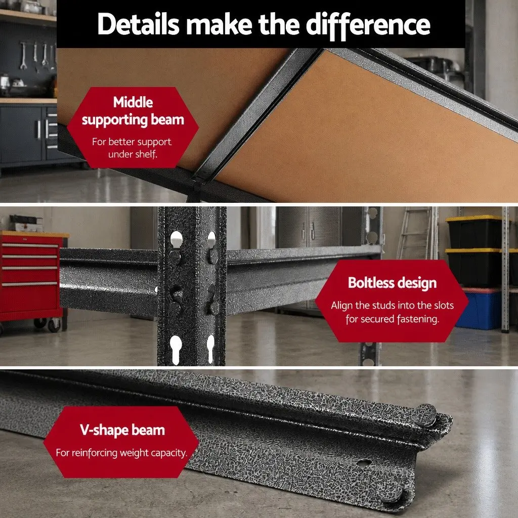 3x1.5M Garage Storage Shelf Rack