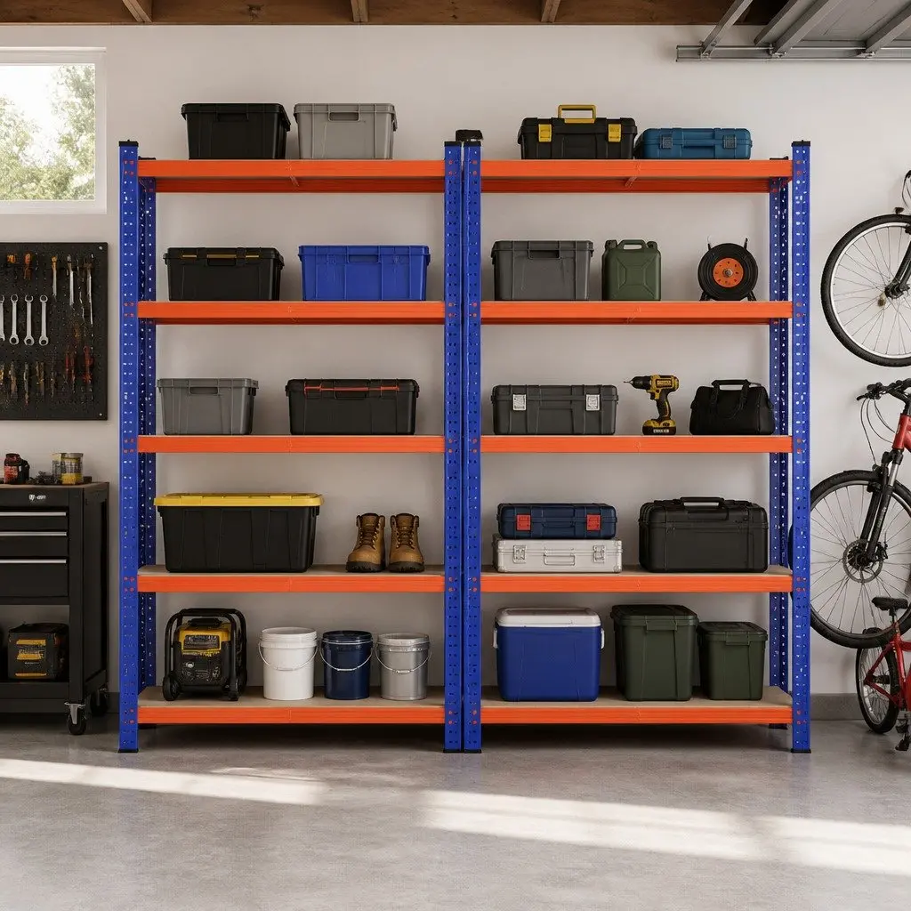 5-Tier Heavy Duty Garage Storage Rack Adjustable Beam 90 x 40 x 180cm