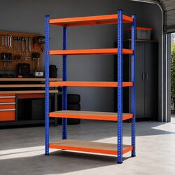 3 x 1.8M Garage Storage Rack 5-Tier Heavy-Duty Shelving Unit Workshop Organiser