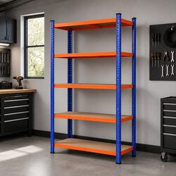 5-Tier Garage Storage Rack 1.8M Shelving Unit Workshop Warehouse Organiser