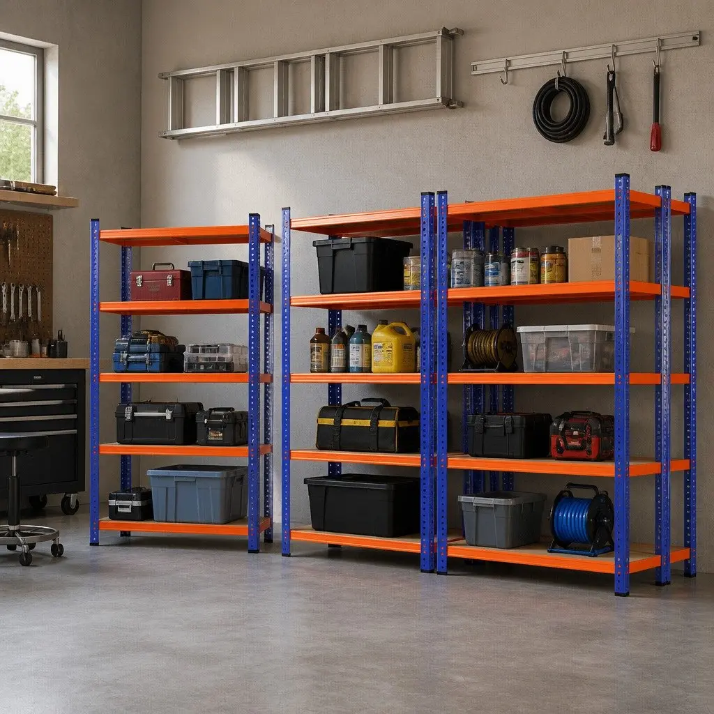 5-Tier Storage Rack Heavy-Duty Steel 1.8M Adjustable Shelving Unit