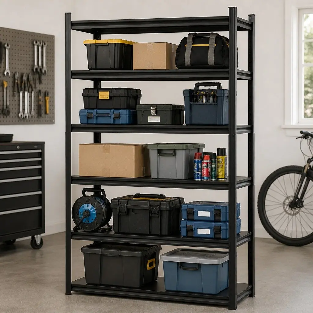 5-Tier Steel Garage Shelving Unit Heavy Duty 1.8M