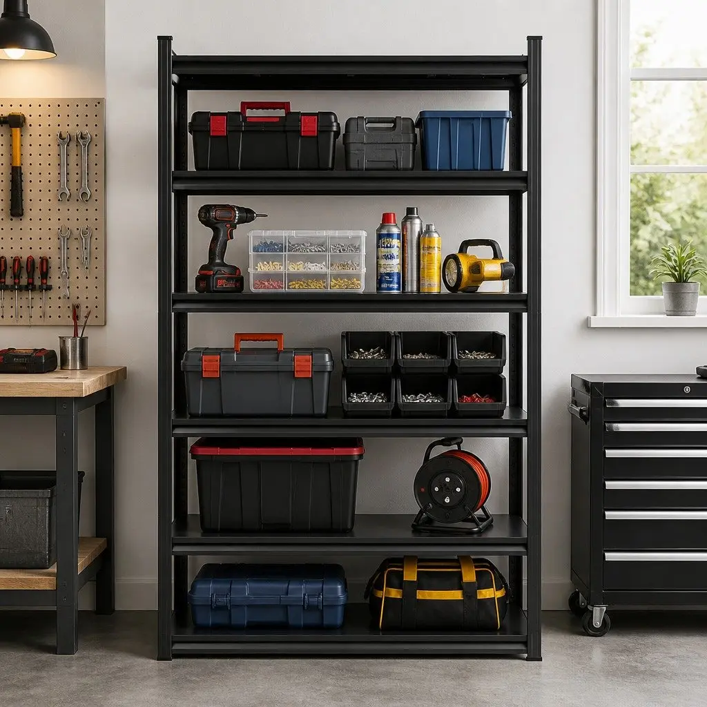 5-Tier Steel Garage Shelving Unit Heavy Duty 1.8M