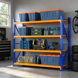 4-Tier Heavy-Duty Shelf Rack for Your Garage