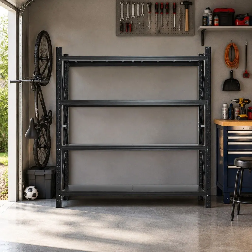 Warehouse Shelving Unit Adjustable 2M x 2M 4 Tier Heavy Duty Storage Rack