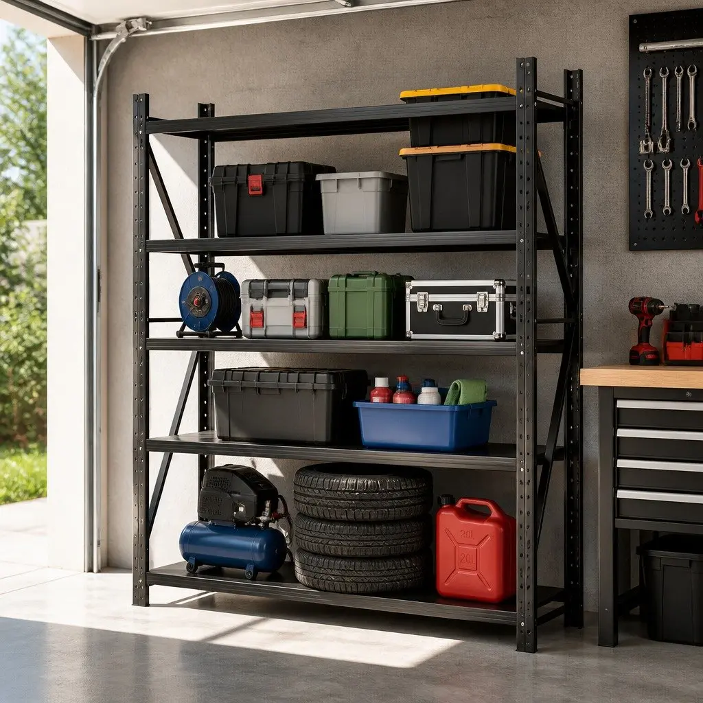 Warehouse Shelving Unit Adjustable 2M x 2M 4 Tier Heavy Duty Storage Rack