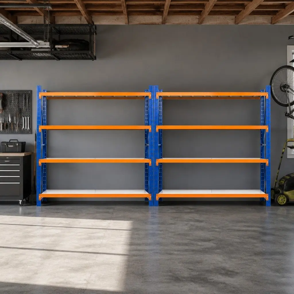 Garage Shelving Rack 4M x 2M Warehouse Storage Shelf Adjustable Heavy Duty