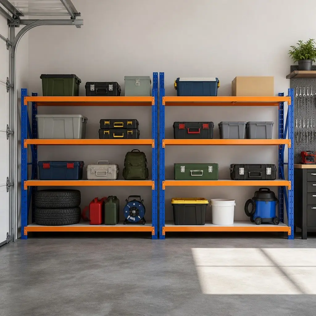 Garage Shelving Unit 4M x 2M Warehouse Storage Rack Heavy Duty Steel Shelves