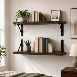 Your New Floating Wall Shelves: 2Pcs for Your Home