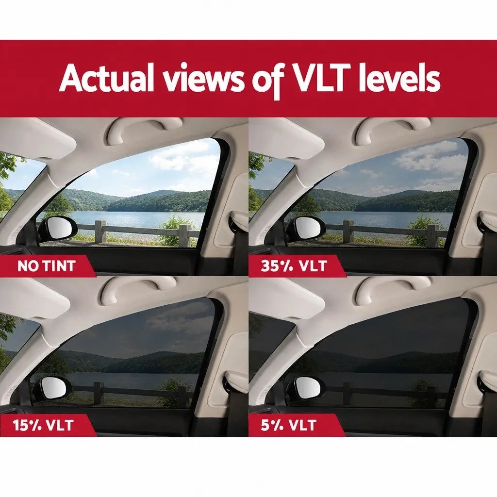 Window Tint Film Roll 152cm x 30m 15% VLT Black Automotive Glass Heat Protection