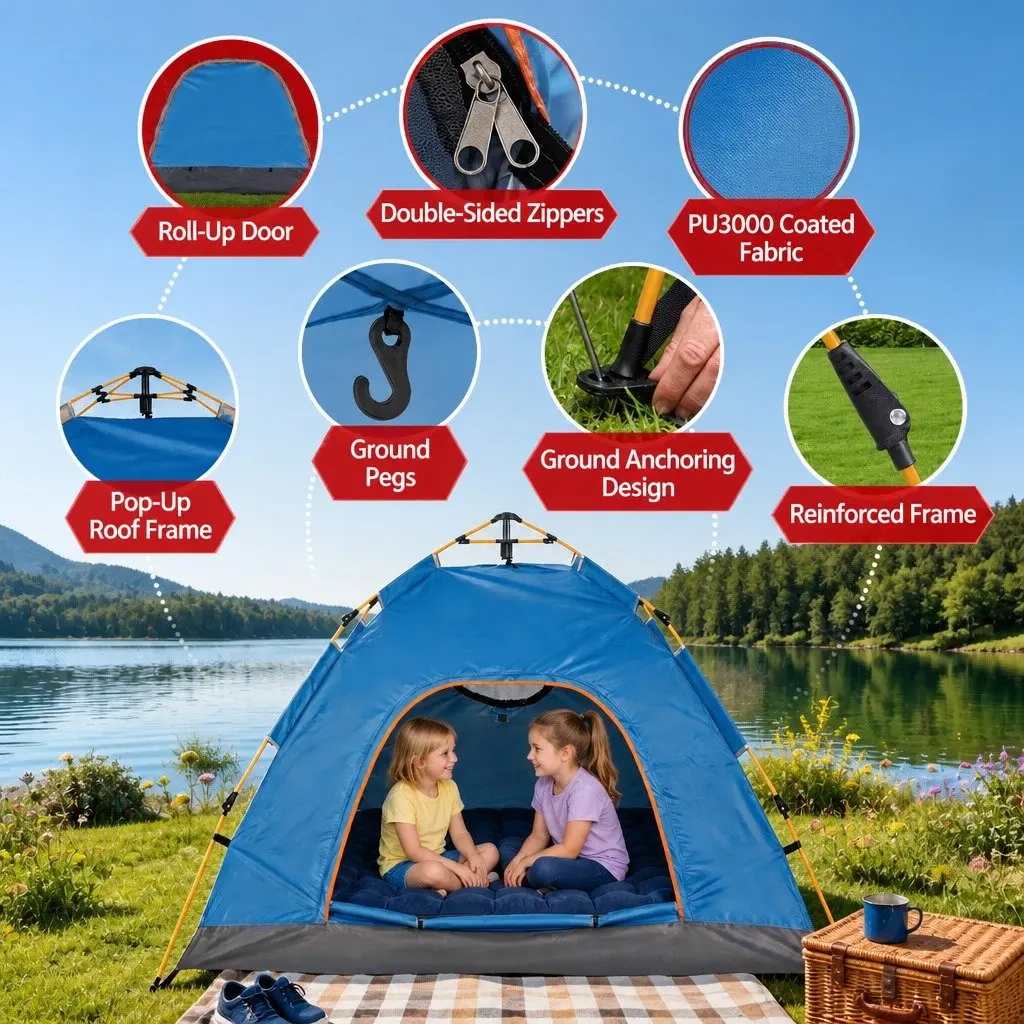 2-3 Person Auto Instant Tent for Adventures