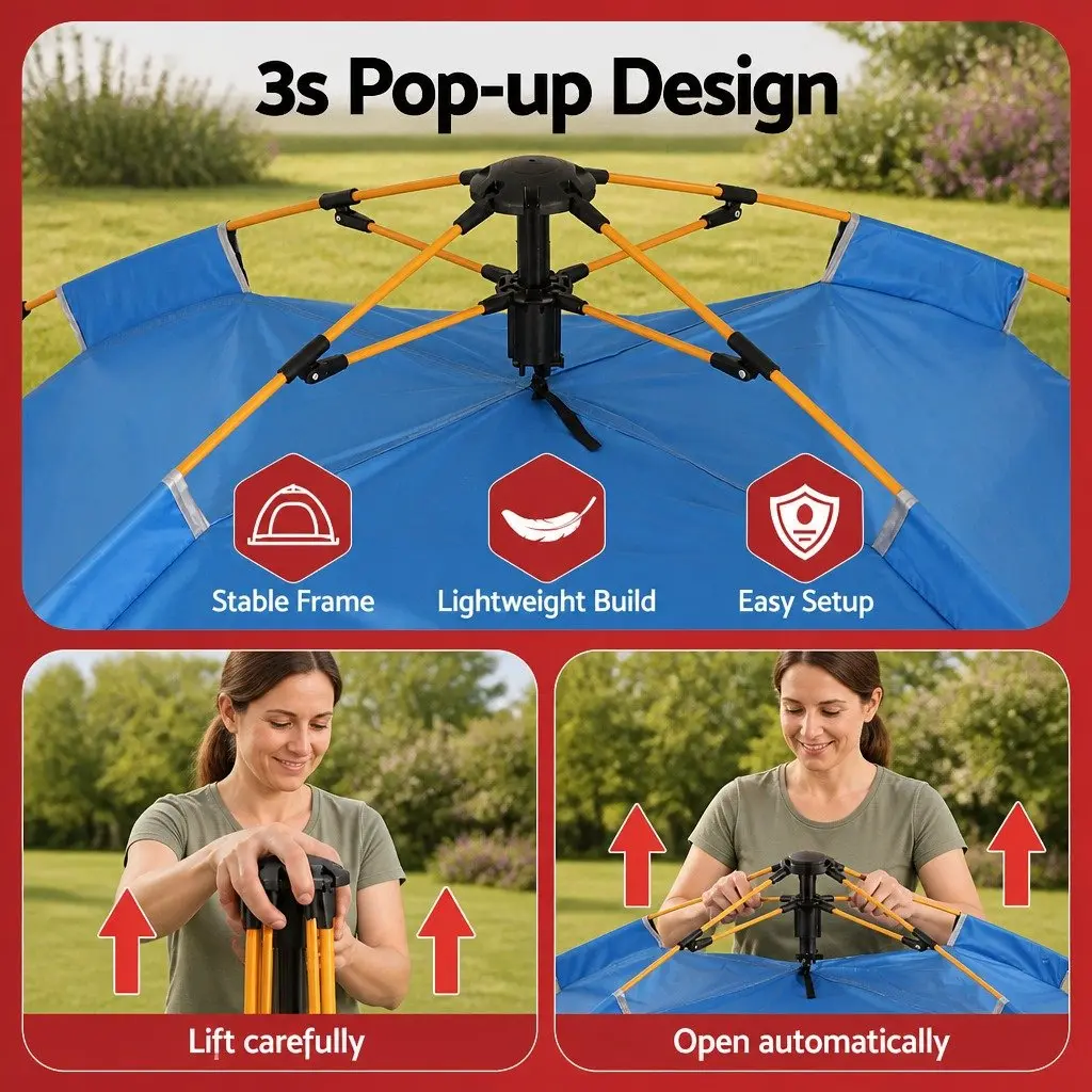 2-3 Person Auto Instant Tent for Adventures