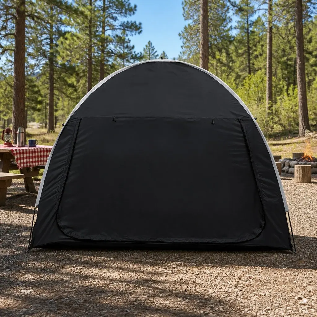 Car SUV Rear Hatchback Camping Tent Canopy Portable Outdoor Family Black