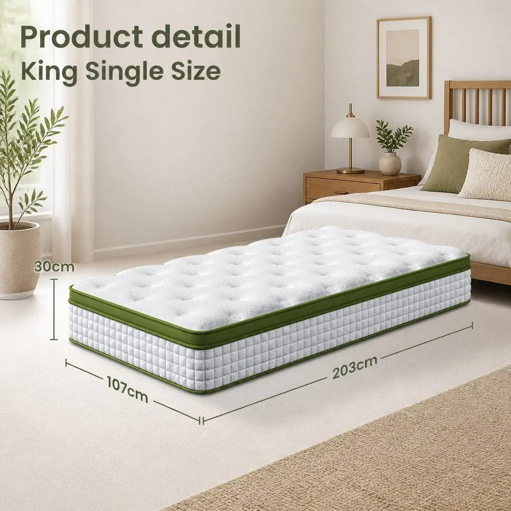 30cm King Single Hybrid Mattress