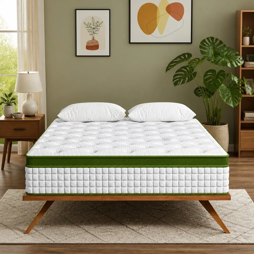 Queen Hybrid Mattress 30cm Gel Memory Foam 5 Zone Pocket Spring Cooling Medium
