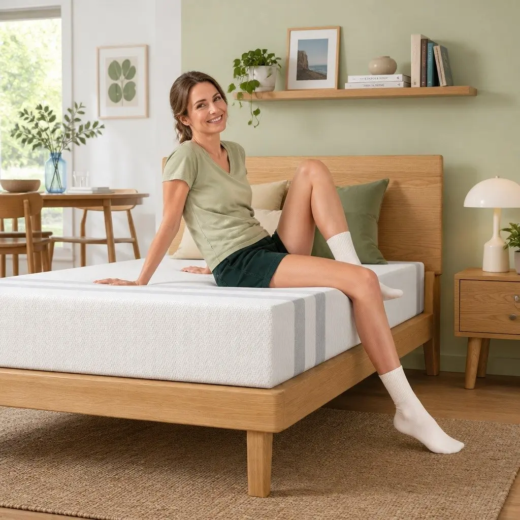 King Single Mattress 20cm Gel Memory Foam Reversible Dual-Sided Medium Soft Firm