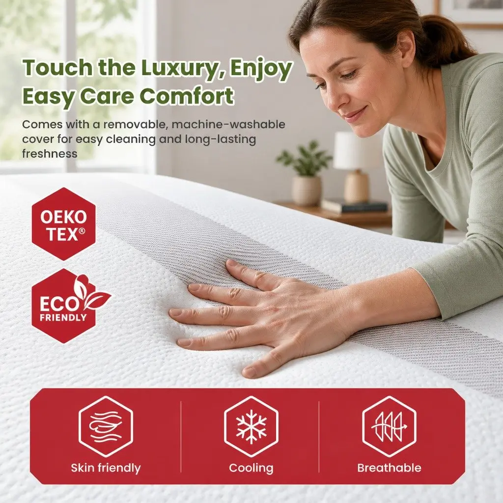 Double Memory Foam Mattress Reversible 25cm Medium Firm