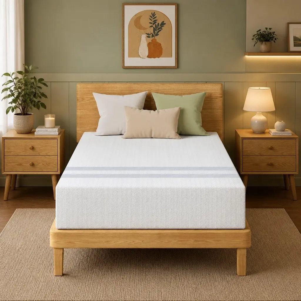 Single Memory Foam Mattress Gel-Infused 25cm Reversible Medium Firmness