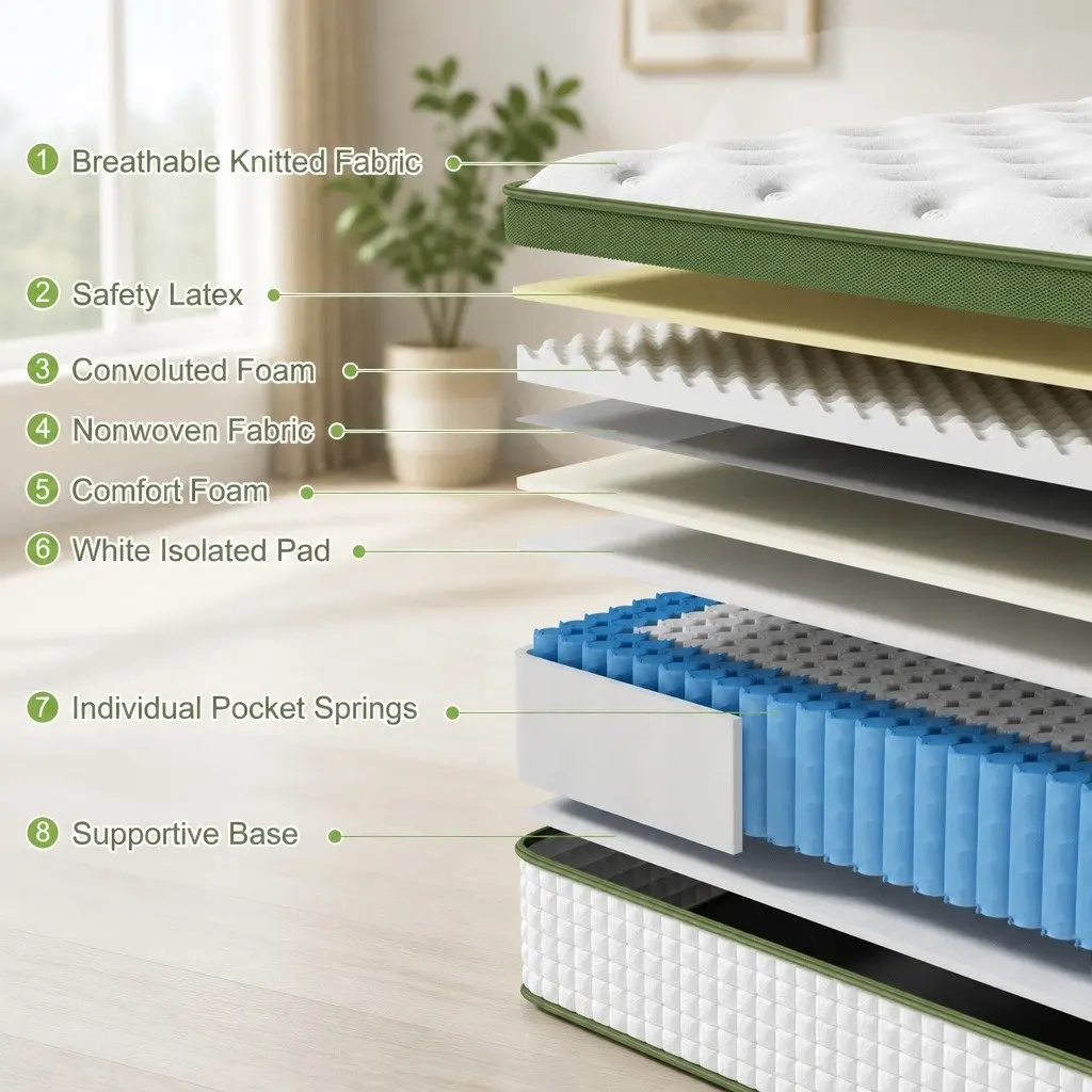 King Single Mattress with 34cm Height