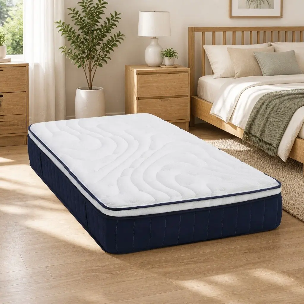 Single Mattress 30cm Medium Firm Orthopedic Latex Pocket Spring with Lumbar Support