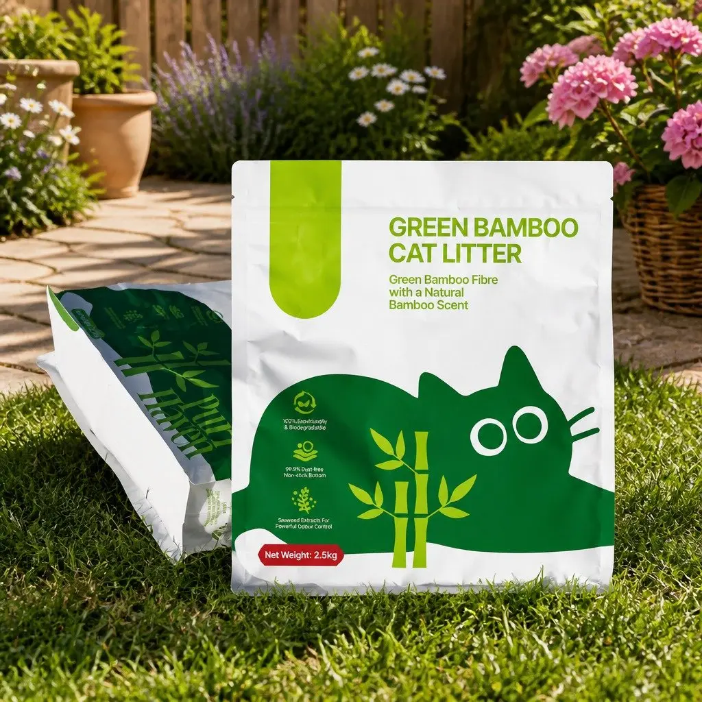 Bamboo Cat Litter Dust Free Clumping Natural Odour Control 7.5kg
