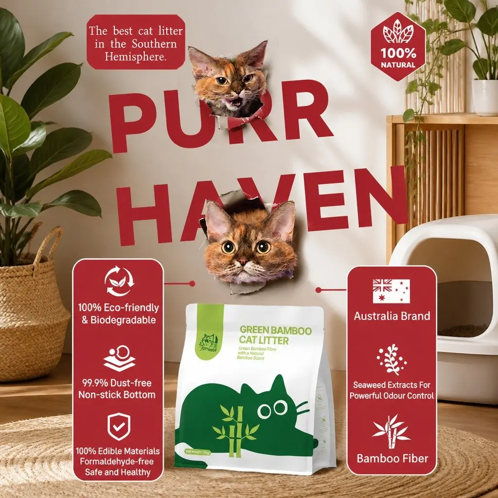 Cat Litter Clumping Dust Free 30kg 12 Pack Natural Odour Control Easy Clean